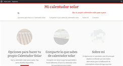 Desktop Screenshot of micalentadorsolar.com