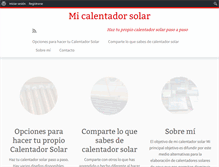 Tablet Screenshot of micalentadorsolar.com